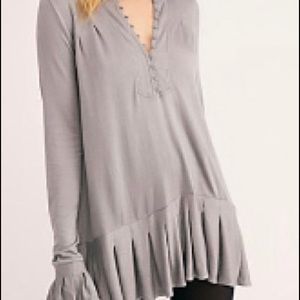 Free People, XS Your Girl tunic in grey